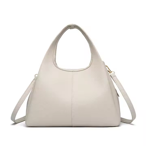 Großhandel hochwertige echte Leder-Frauen-Umhängetasche Weiches Kuhladen Design Croissant Bag Crossbody Moon Tasche