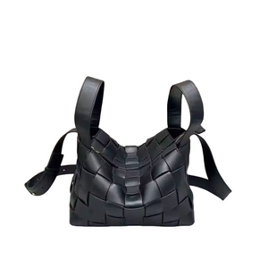 2025 Neue Einzel-Umhängetasche Female High-End-Mode echte Ledergewebe Handtasche