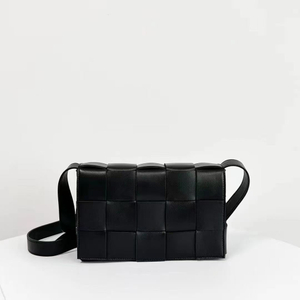 Custom Schaf Leder mittelgroße Kassetten gewebte Crossbody -Tasche 