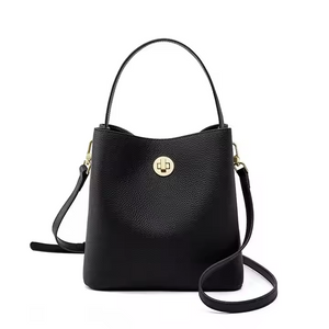 Custom 2025 neuer Eimer -Tasche Echtes Leder -Frauenbeutel Single Schulter Messenger Bag große Kapazität Handtasche