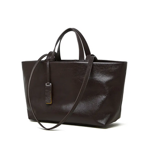 Custom Großhandel Neues echtes Leder Nische Crossbody Retro weiche Leder große Kapazität Unterarm grenzüberschreitende Einkaufstasche